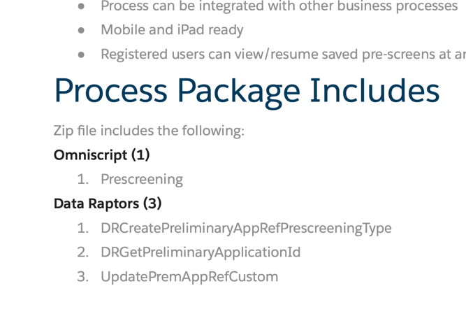 Exploring the new Salesforce Industries Process Library